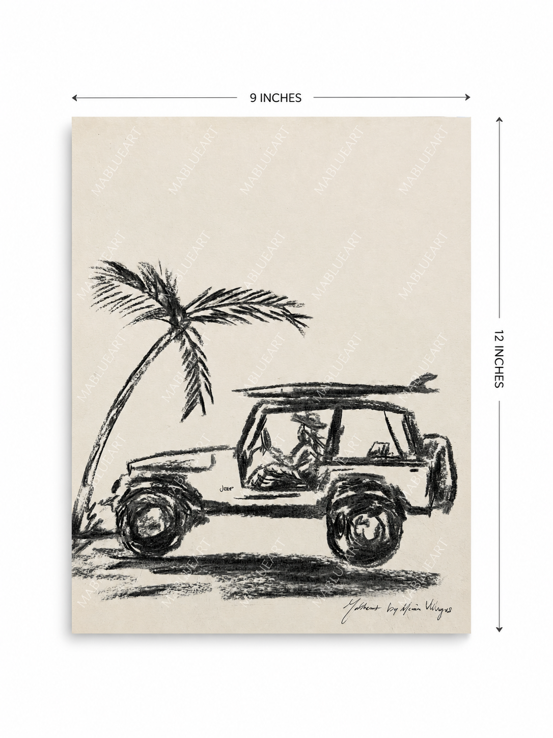CALIFORNIA SUNSET SKETCH