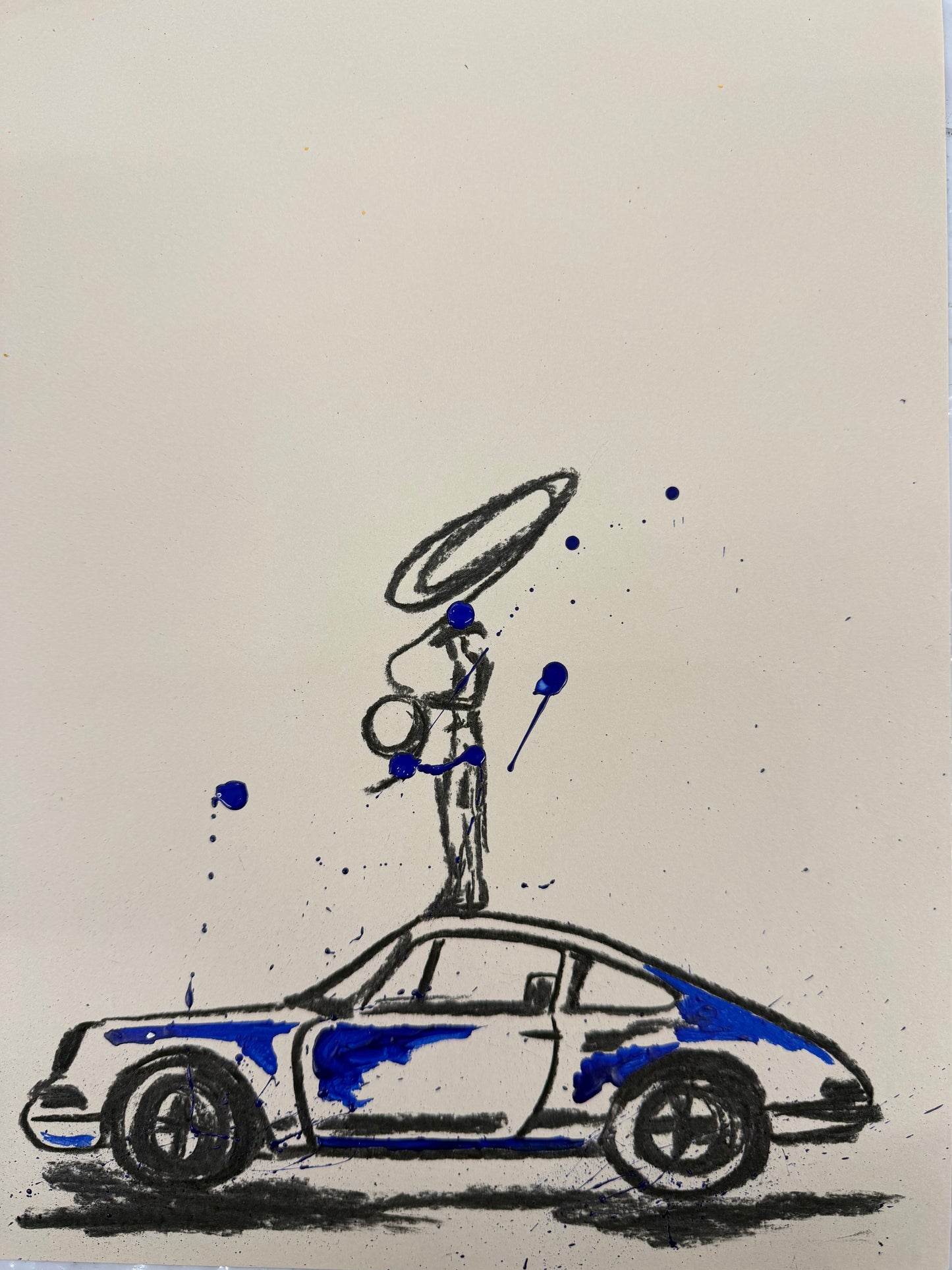 VAMOS A LA PLAYA SKETCH BLUE