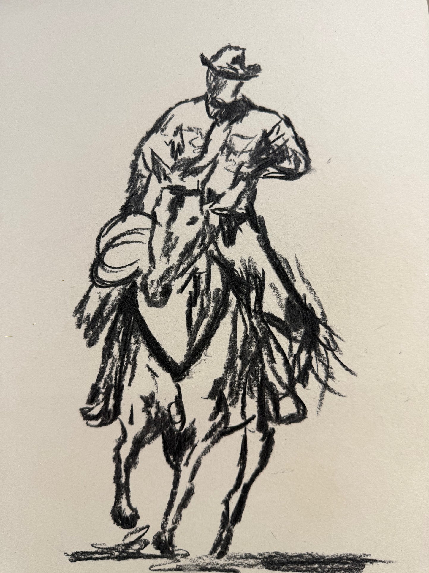 VAQUERO A LA VISTA SKETCH