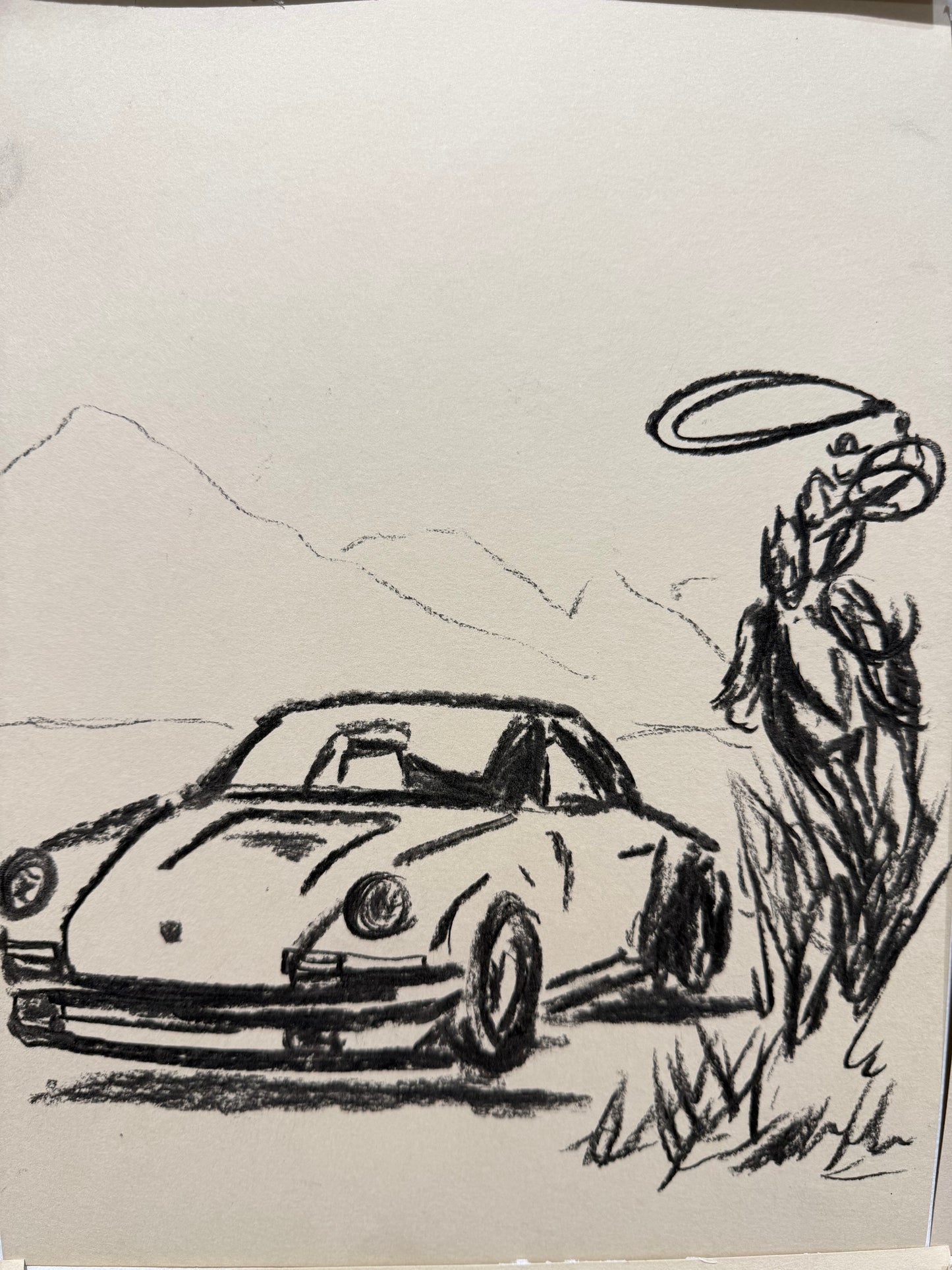 ROPIN' MY PORSCHE SKETCH