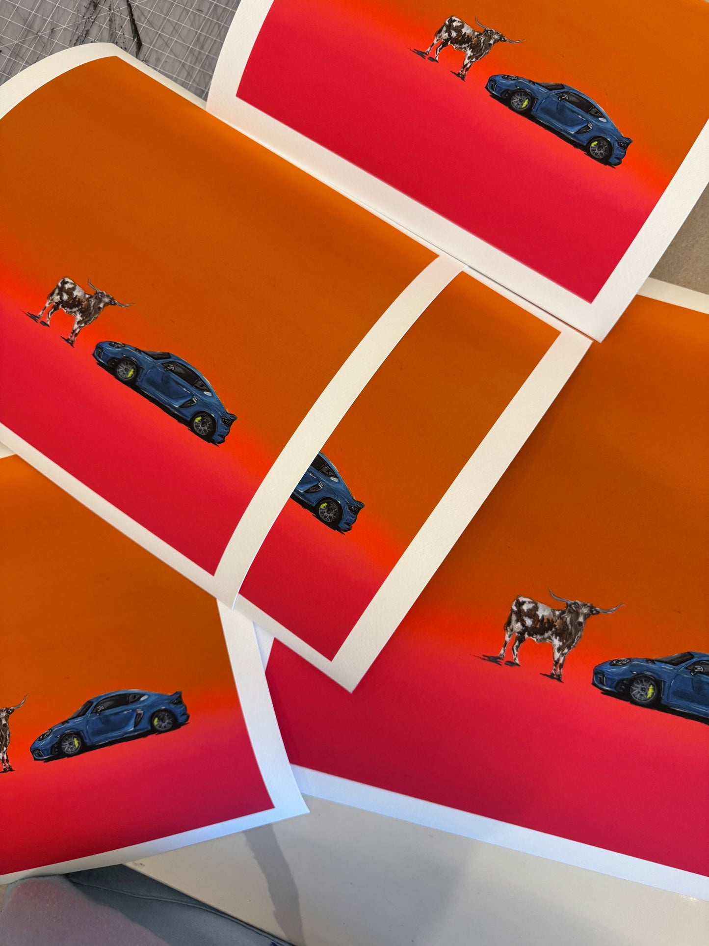 WELCOME TO TEXAS PRINT BLUE