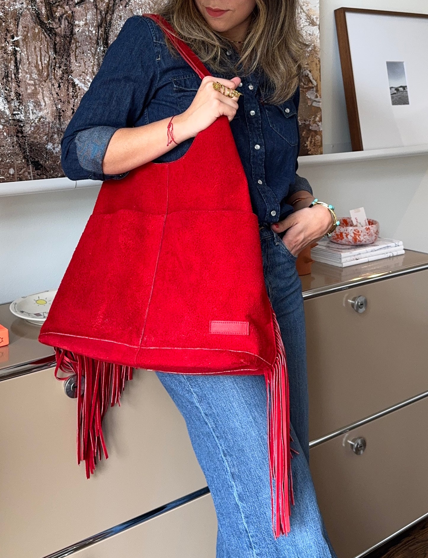 THE SUEDE BAG