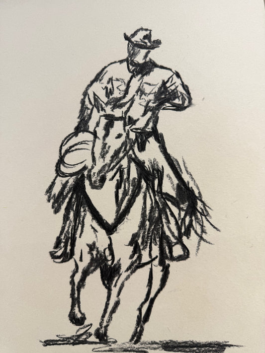 VAQUERO A LA VISTA SKETCH