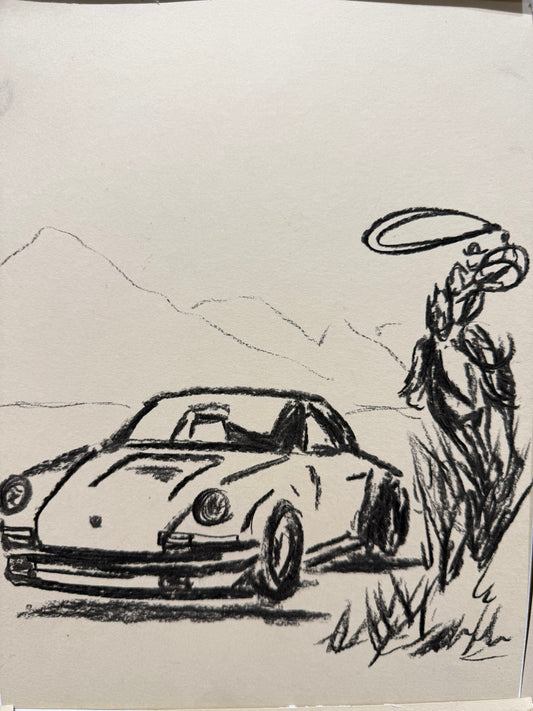 ROPIN' MY PORSCHE SKETCH