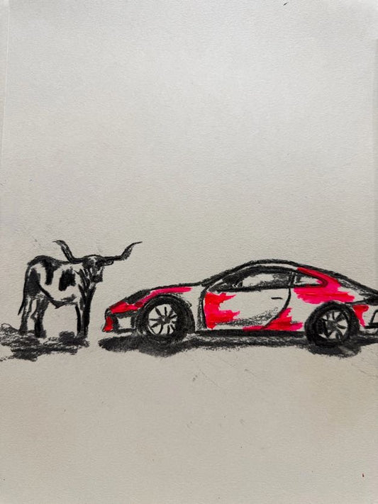 WELCOME TO TEXAS SKETCH RED