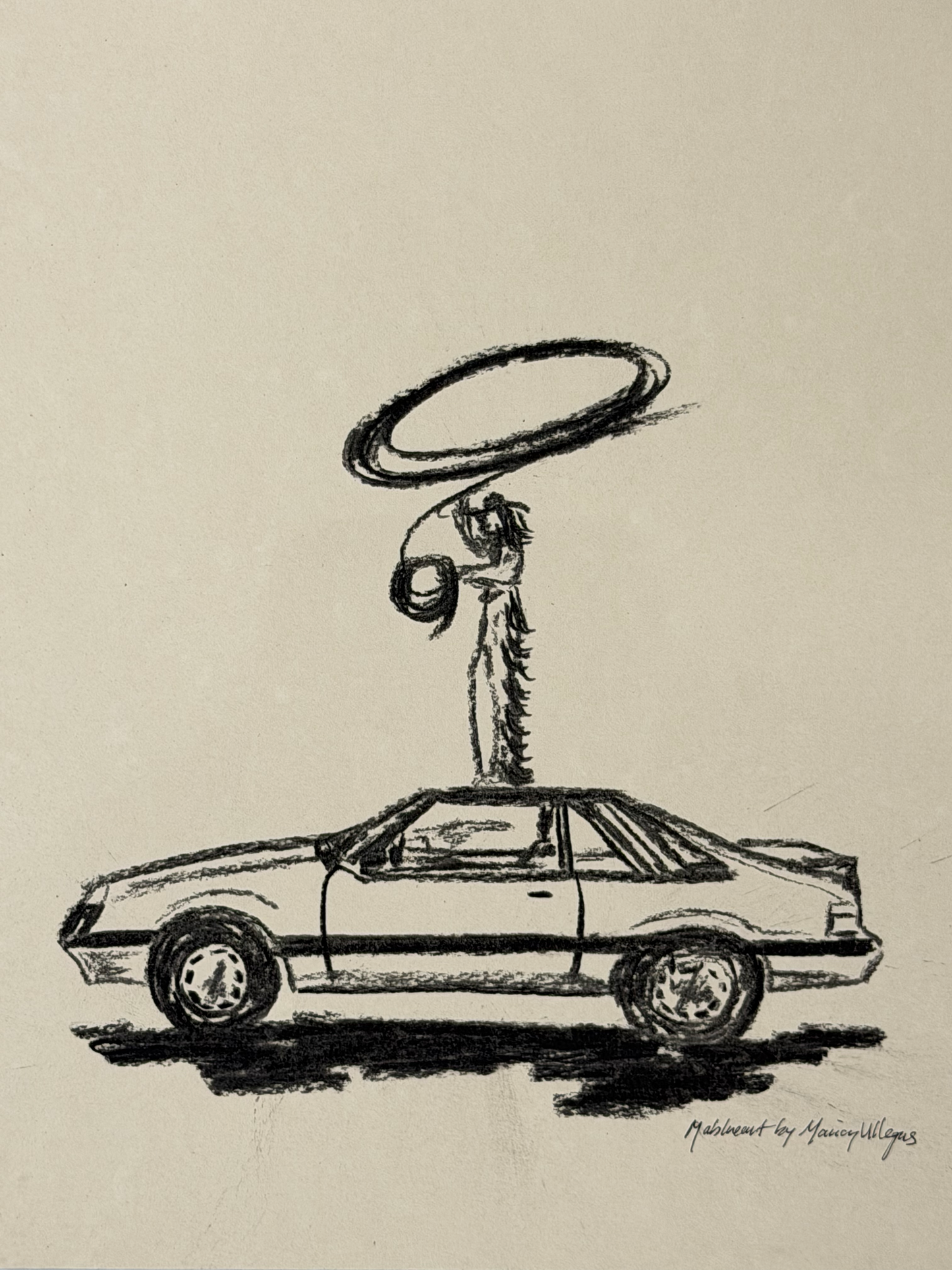 VAMOS A LA PLAYA - 1986 FORD MUSTANG SKETCH
