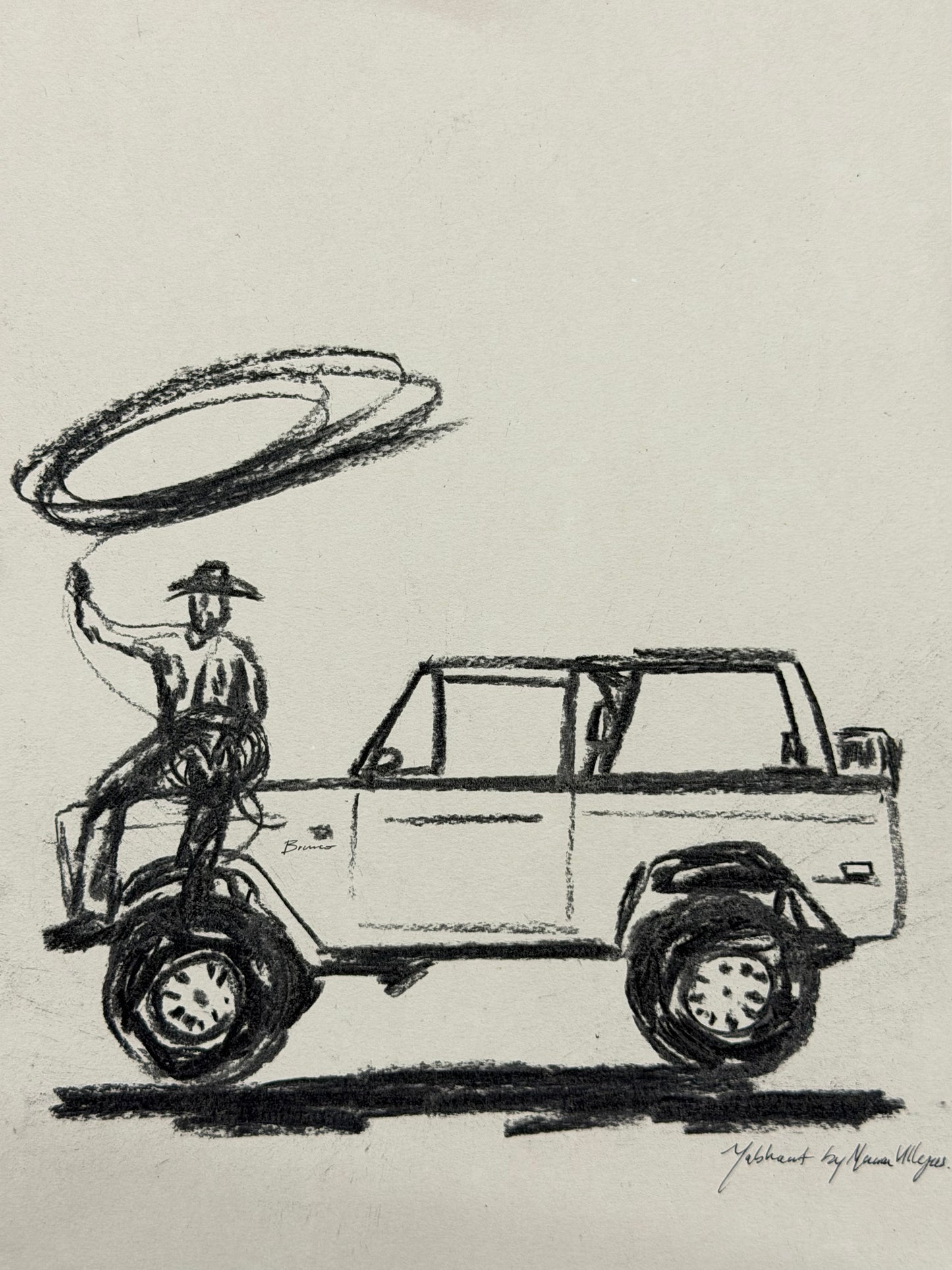 ROPIN´MY BRONCO SKETCH
