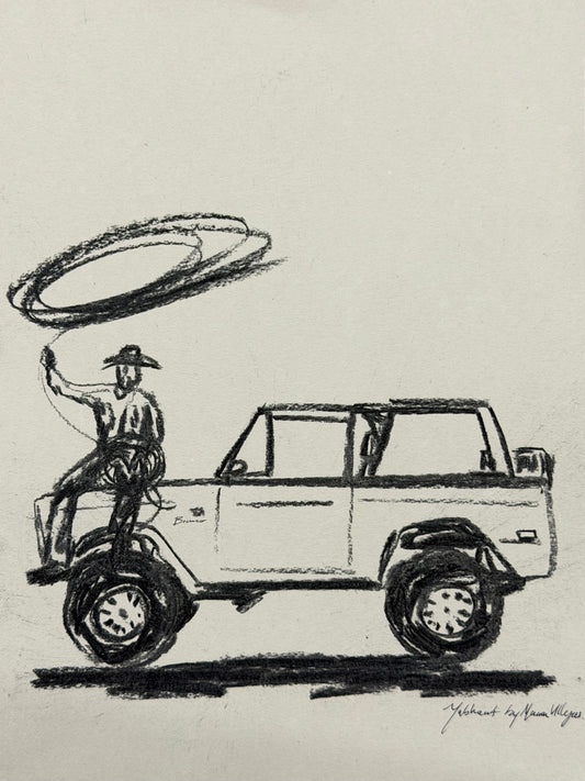 ROPIN´MY BRONCO SKETCH