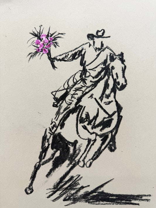 HOWDY COMPADRE 2 PINK ROSES