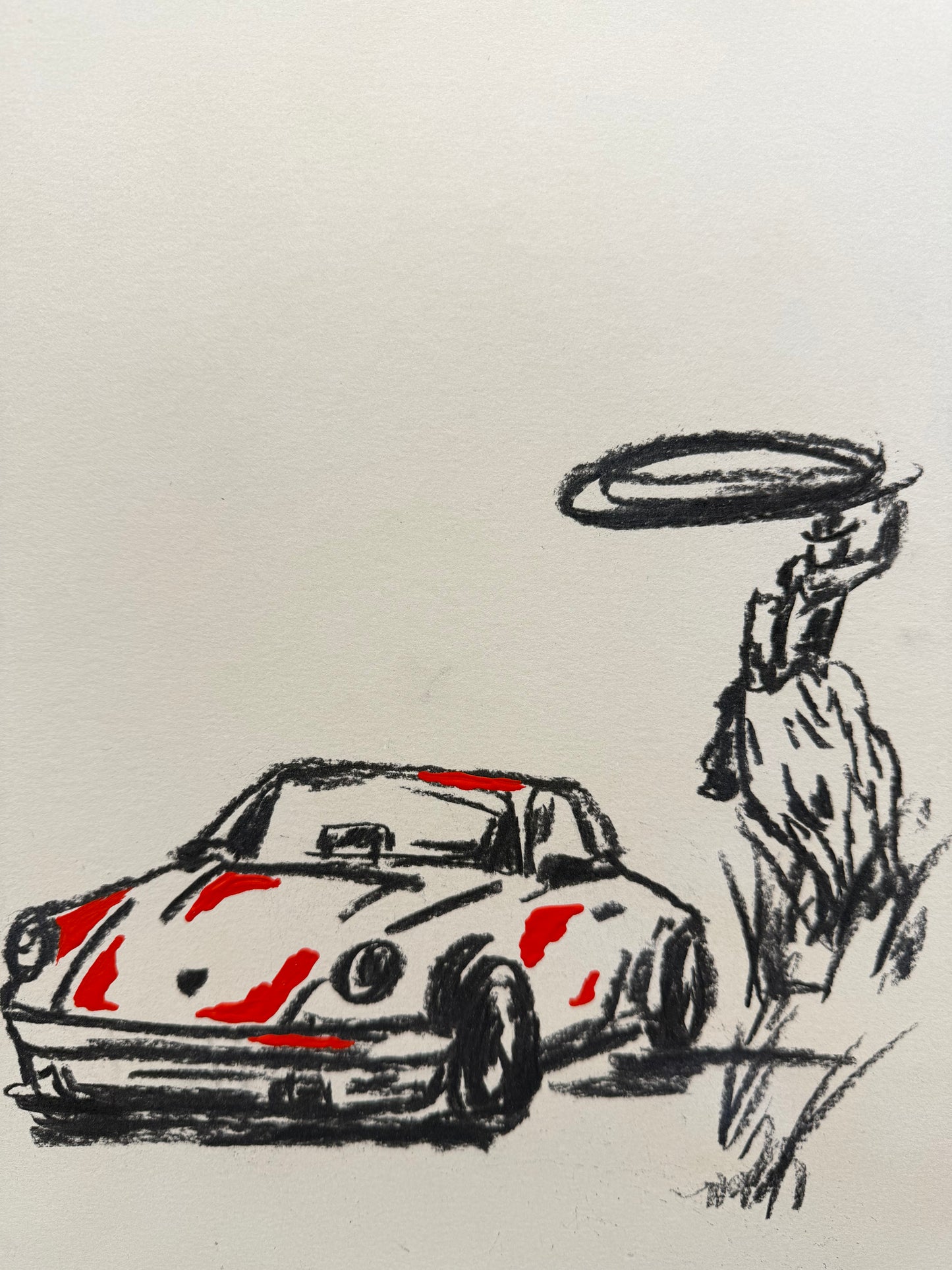 ROPIN' MY 911 SKETCH RED