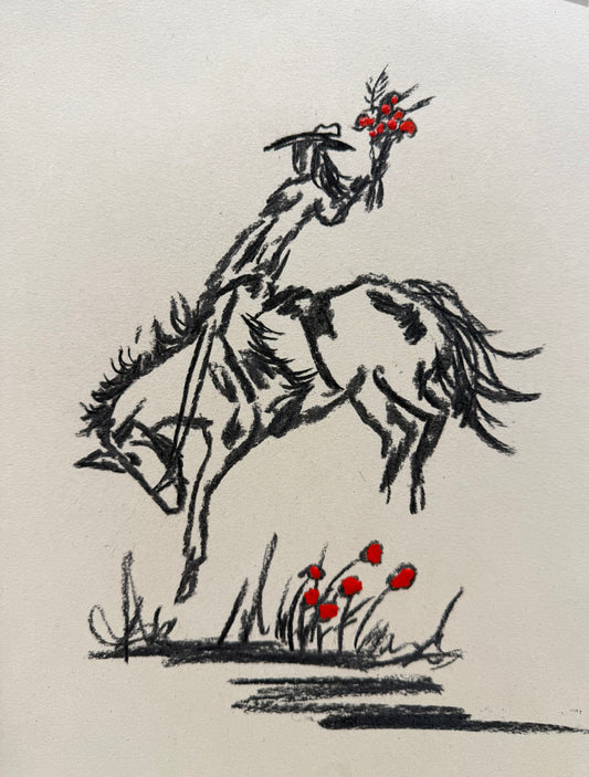 RODEO COWGIRL-HORSES AND ROSES EDITION