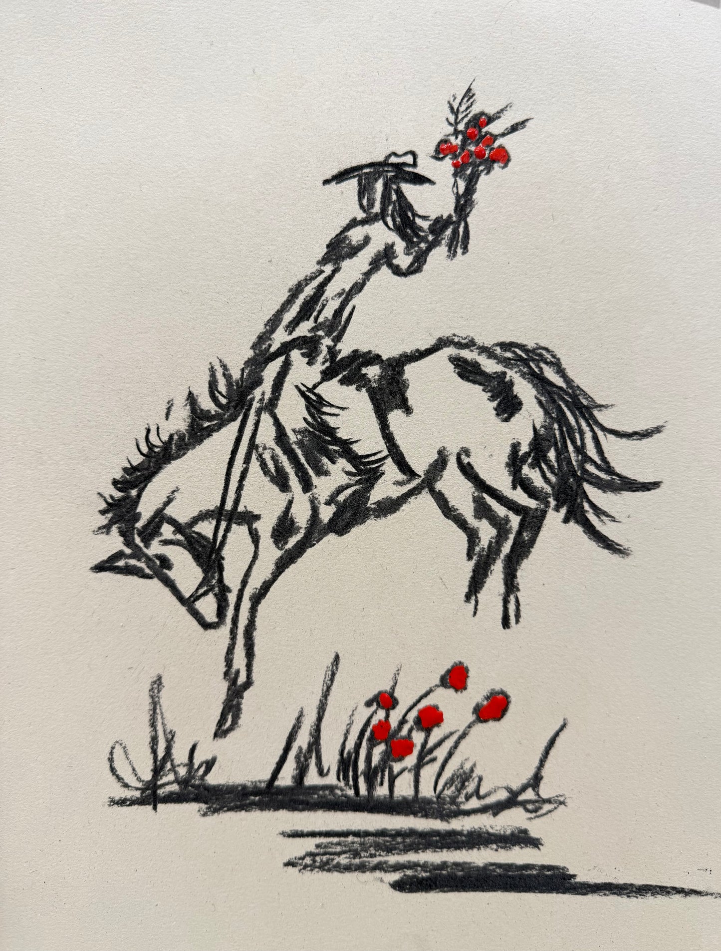 RODEO COWGIRL SKETCH