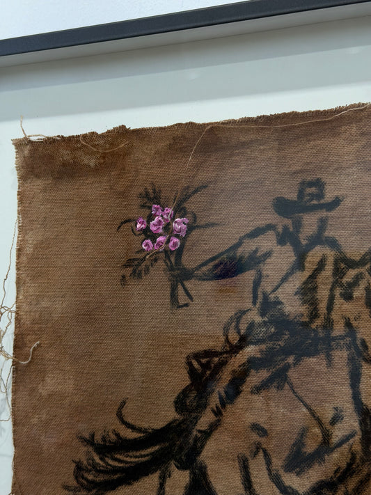 HOWDY COMPADRE AND ROSES-COFFEE DRENCHED