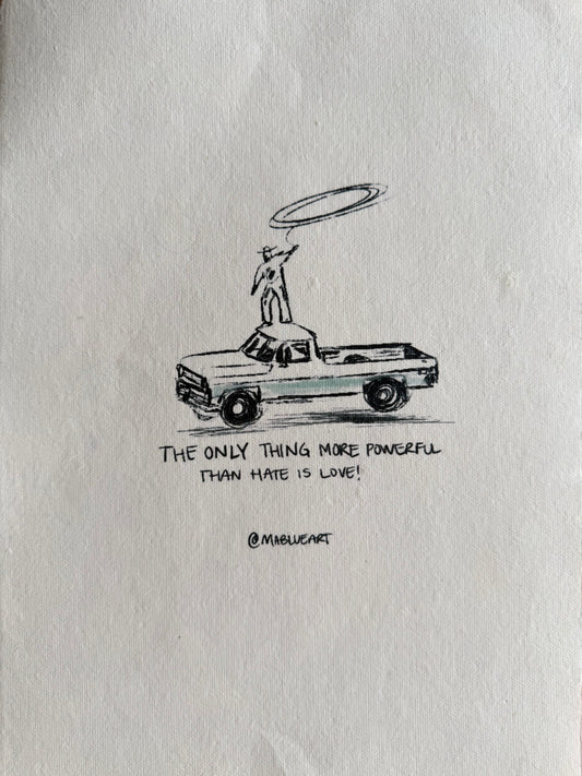 BENITO ROPIN' A DREAM- PRINT