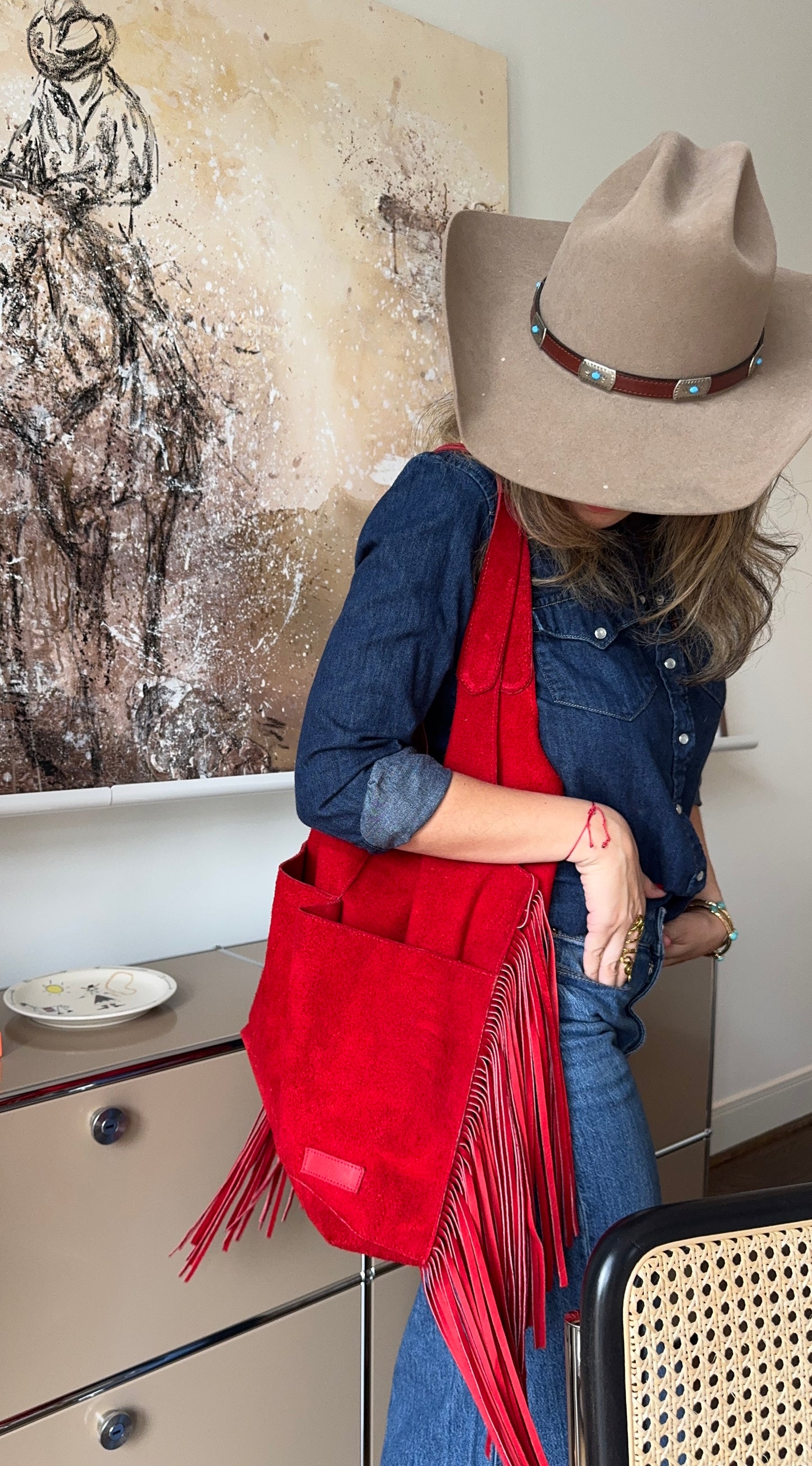 THE SUEDE BAG