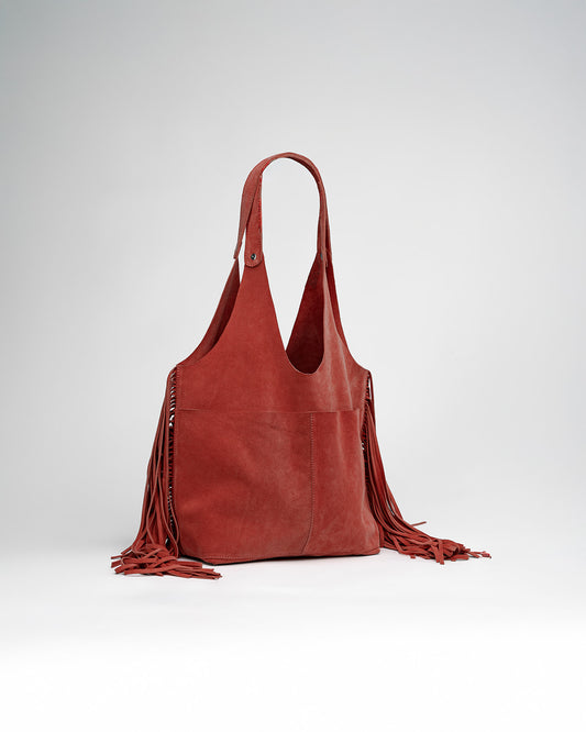 Howdy Bag Orange suede
