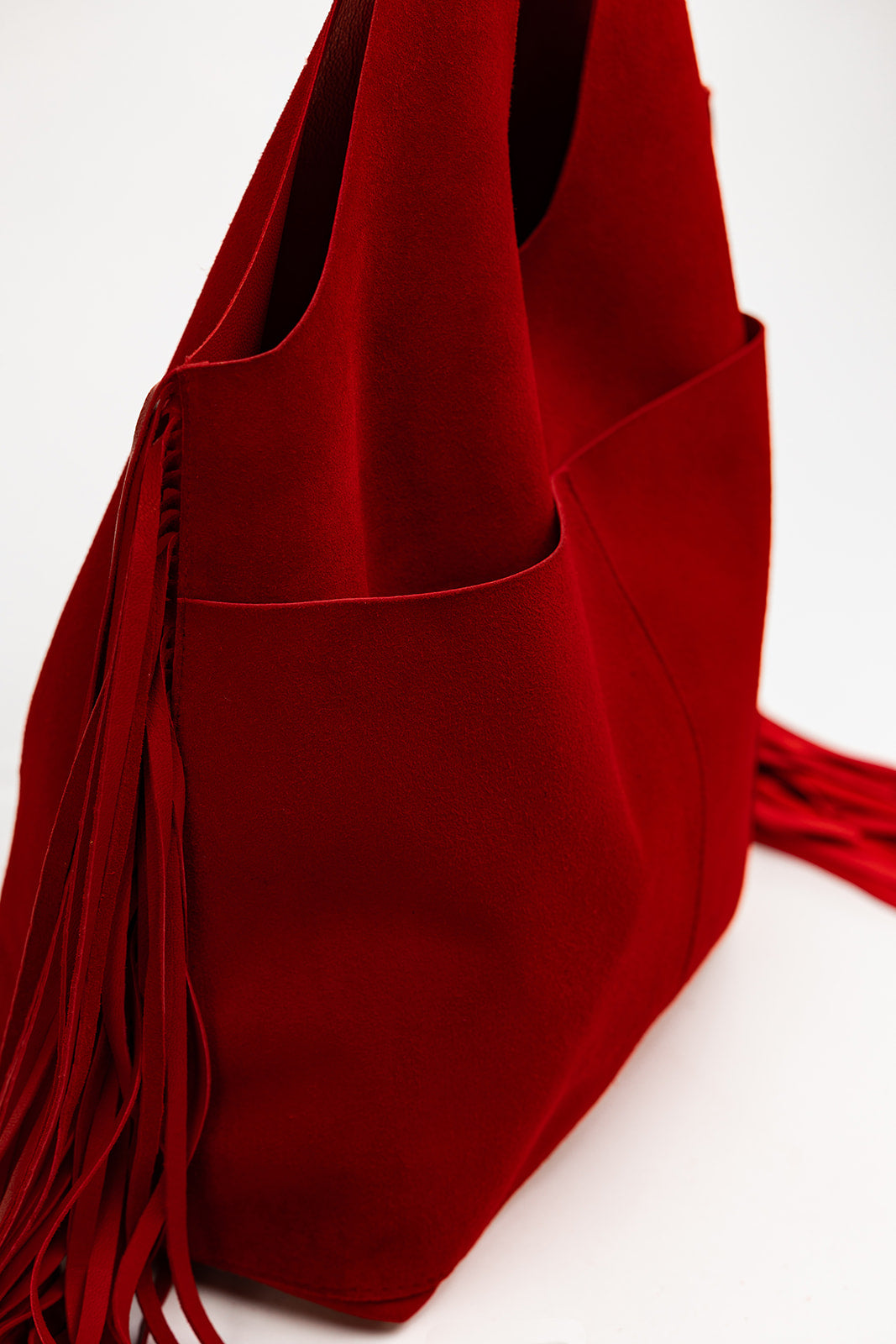 Howdy Bag Rose suede