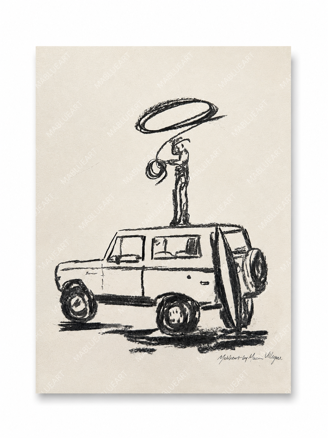 VAMOS A LA PLAYA - VINTAGE BRONCO SKETCH